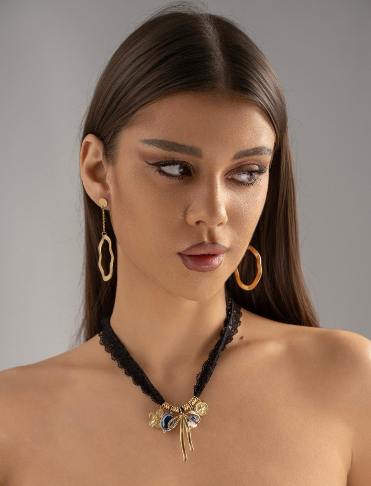 Collier en dentelle en acier inoxydable