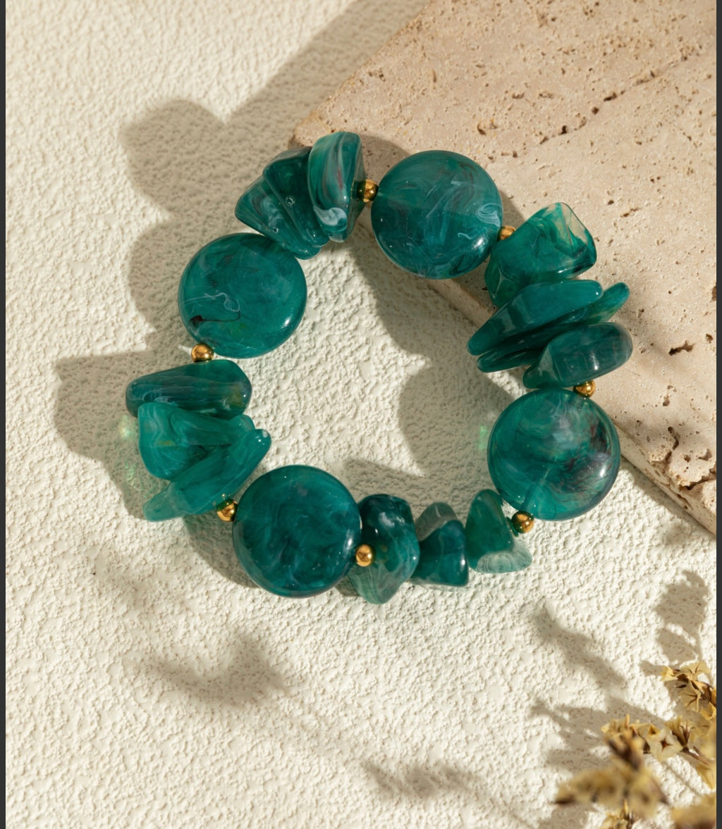 Bracelets en résine coloré