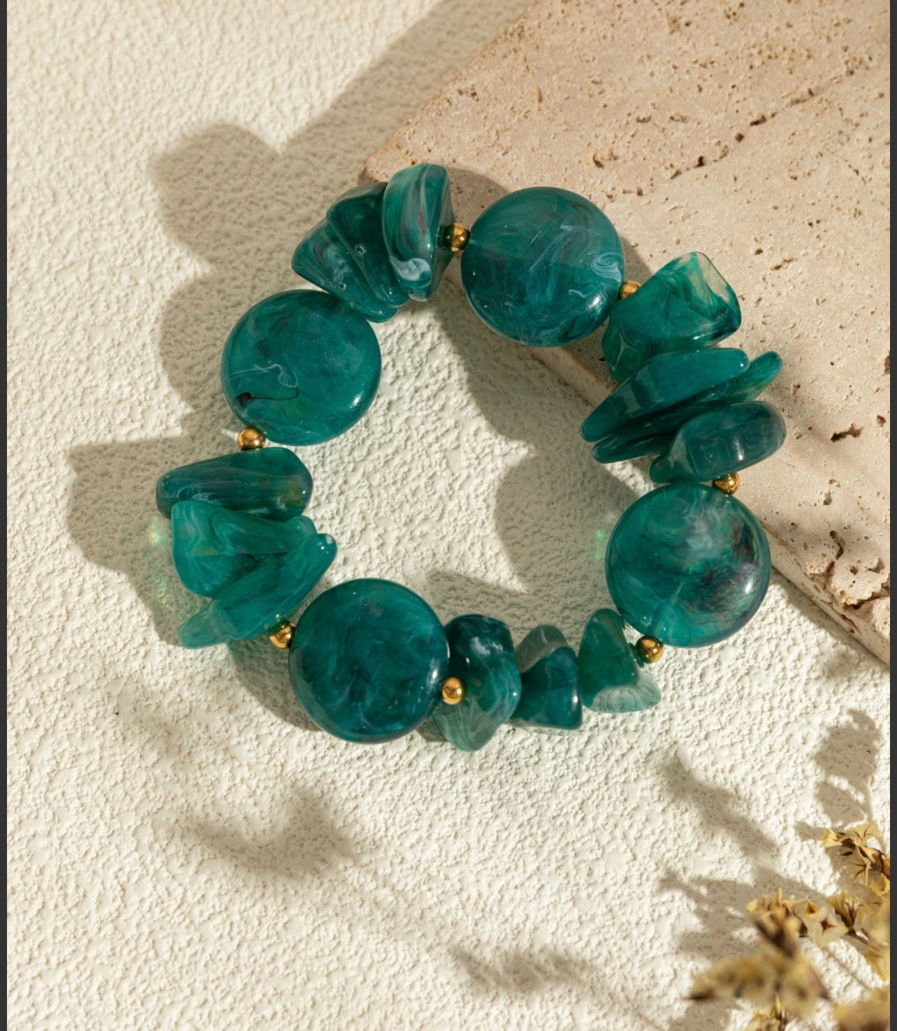 Bracelets en résine coloré